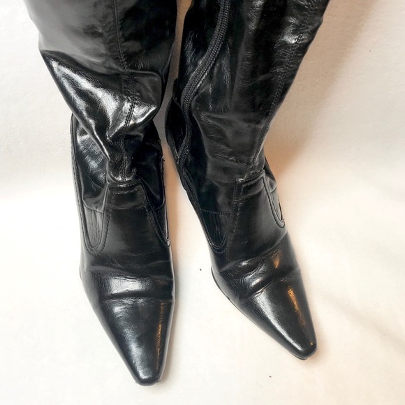 Etienne Aigner Thigh High Riding Boots Heel - Picture 4 of 8